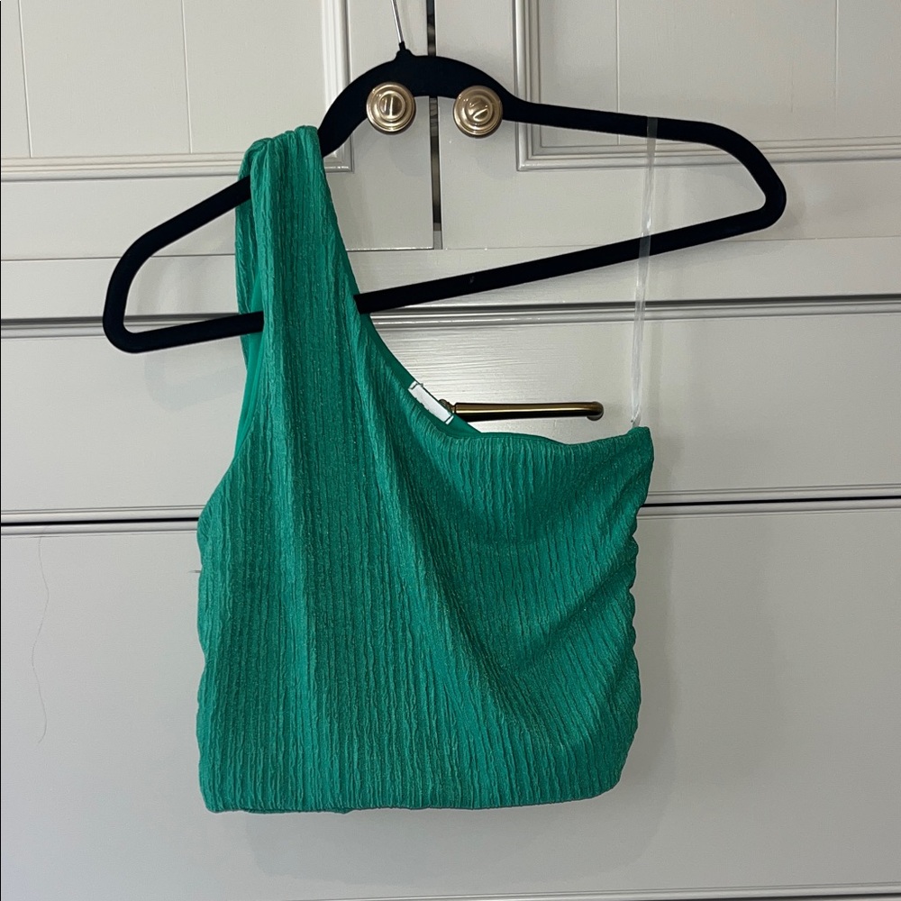 Le Lis Green 1 shoulder tank size S